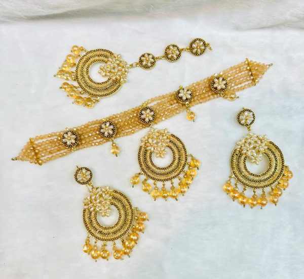 New design Choker and earrings with bindiya - Image 2