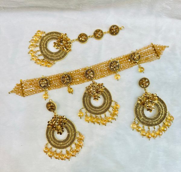 New design Choker and earrings with bindiya - Image 4