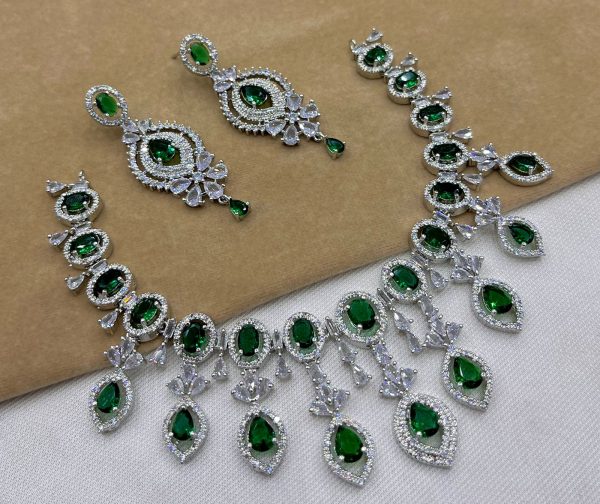 Beautiful unique AD Zircon stone work Necklace