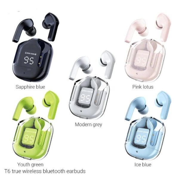 Air31 Wireless Earbuds Transparent With Deep Bass & Battery Display TWS Wireless Bluetooth - Image 2